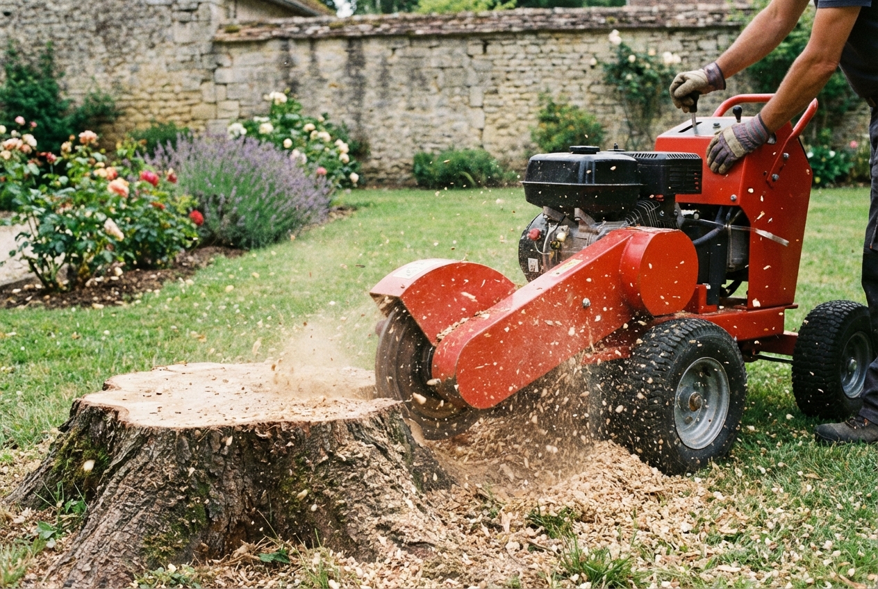 Dessouchage et rognage de souches à Reims